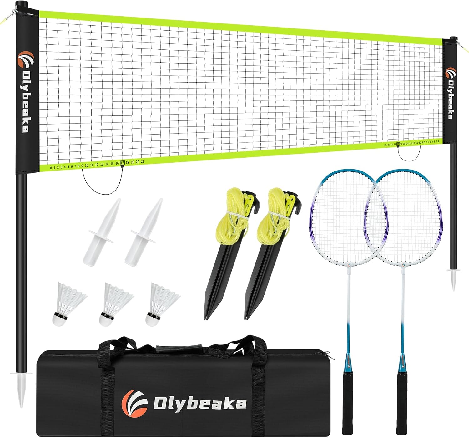 Badminton Area - 12ft Badminton Net Set for Backyard,