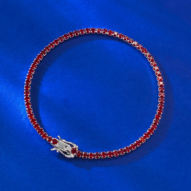 Badminton Europe - New S925 Silver Moissanite Bracelet Women's