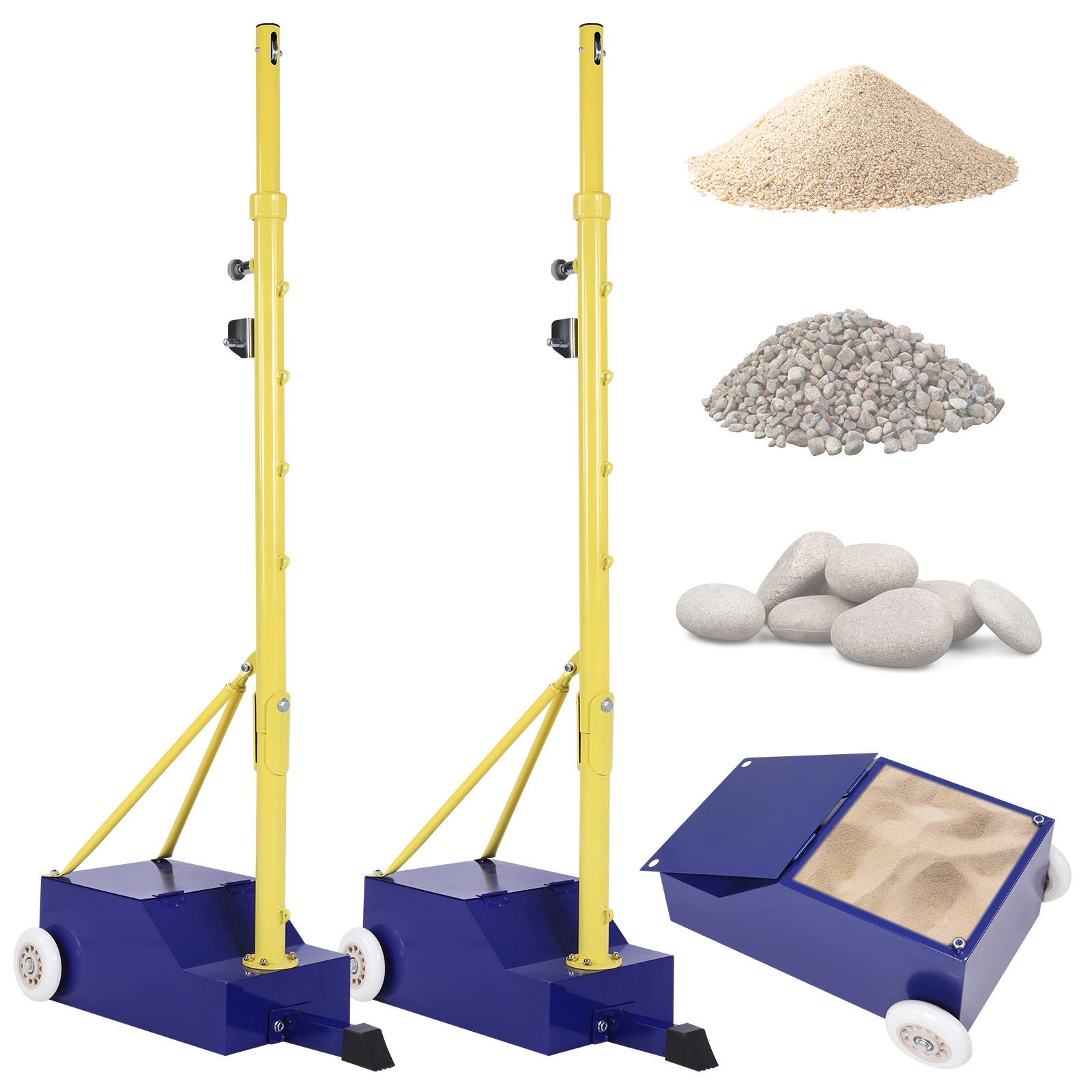 Volleyball Poles Heavy Duty Ba - Badminton Area reseña y precio