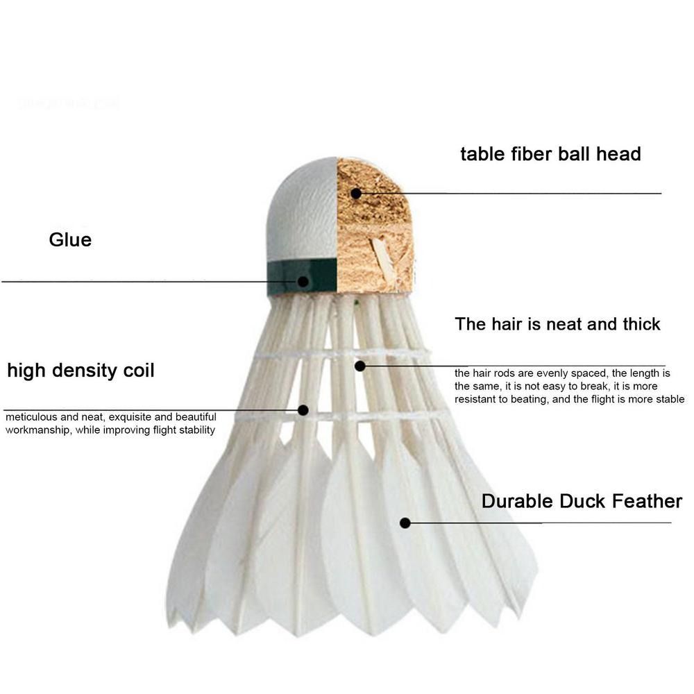 3/6/12Pcs New White Badminton  - Badminton House reseña y precio