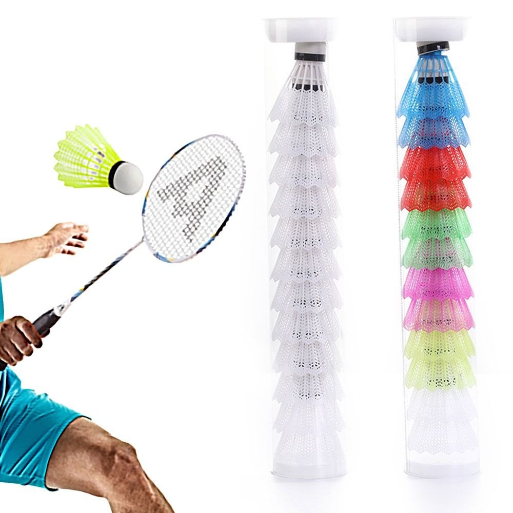 6/12PCS Windproof Badminton Mu - Badminton Nylon Shuttlecock reseña y precio