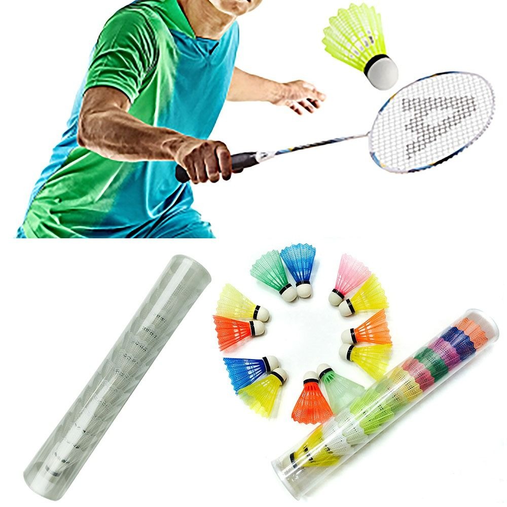6/12PCS Windproof Badminton Mu - Badminton Nylon Shuttlecock reseña y precio