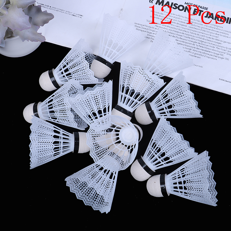 12Pcs Plastic Badminton Shuttl - Badminton Nylon Shuttlecock reseña y precio