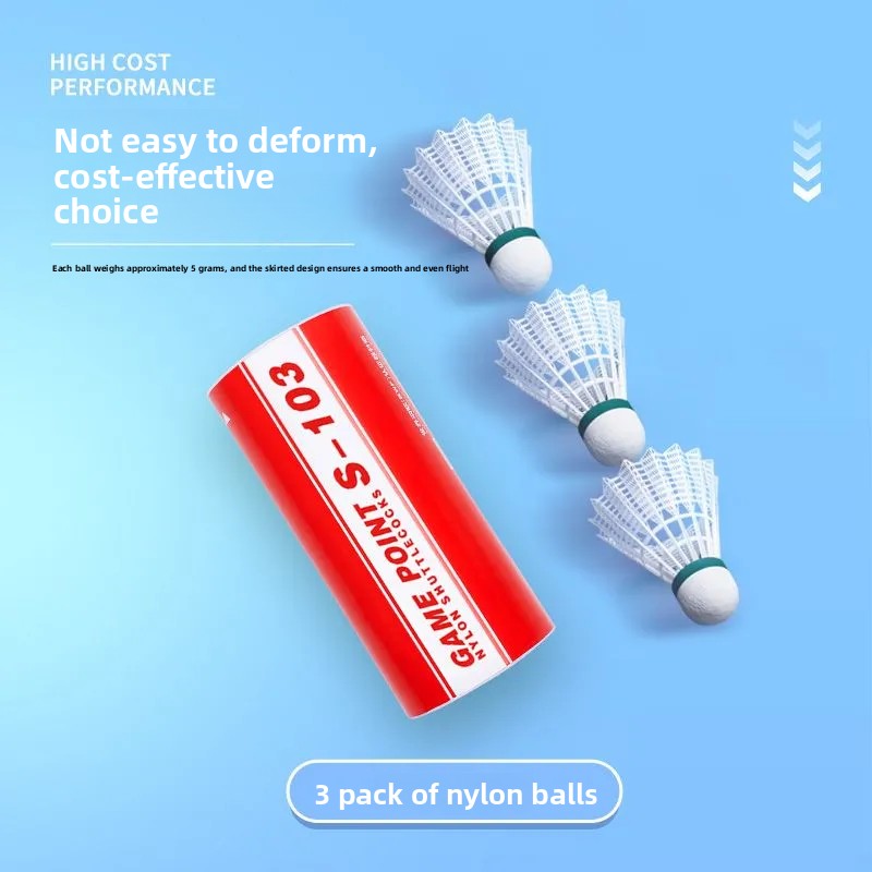 1tube 3pcs Kumpoo Badminton ba - Badminton Nylon Shuttlecock reseña y precio