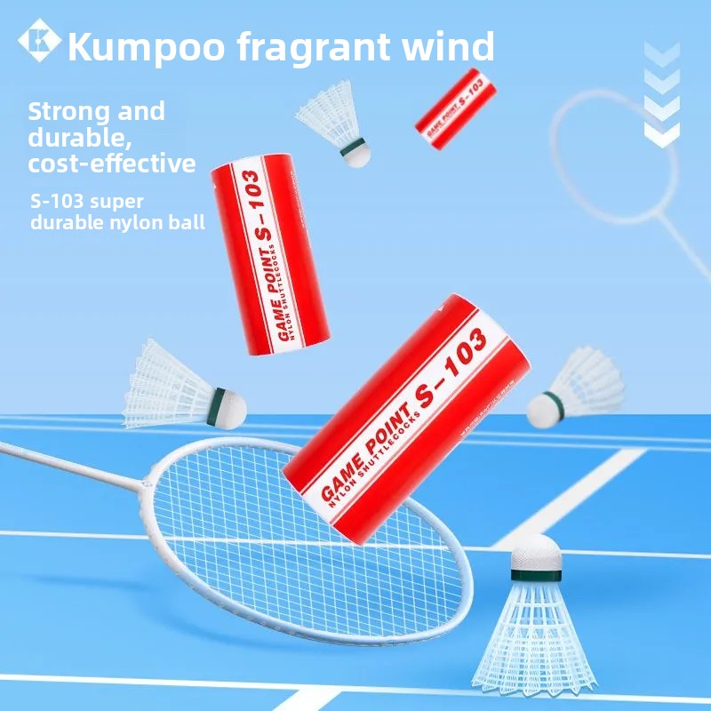 1tube 3pcs Kumpoo Badminton ba - Badminton Nylon Shuttlecock reseña y precio