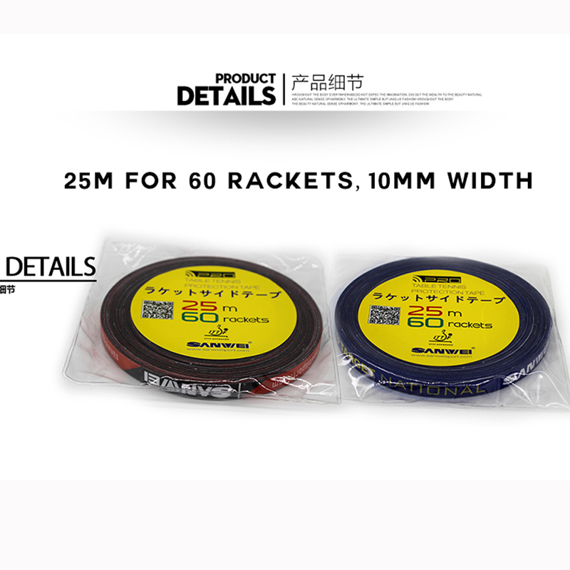 1cm*25M SANWEI Table Tennis Ra - Badminton Europe reseña y precio