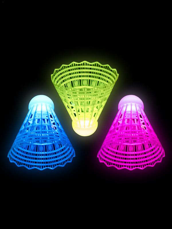 3pcs LED Badminton LuminousBad - Badminton Nylon Shuttlecock reseña y precio
