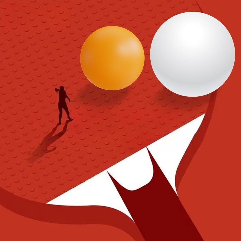 55Mm Table Tennis Large Ball H - Badminton House reseña y precio